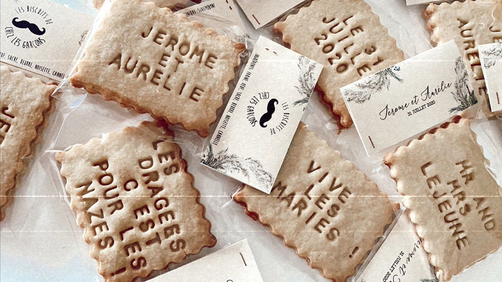 Biscuit à texte Biscuit à texte